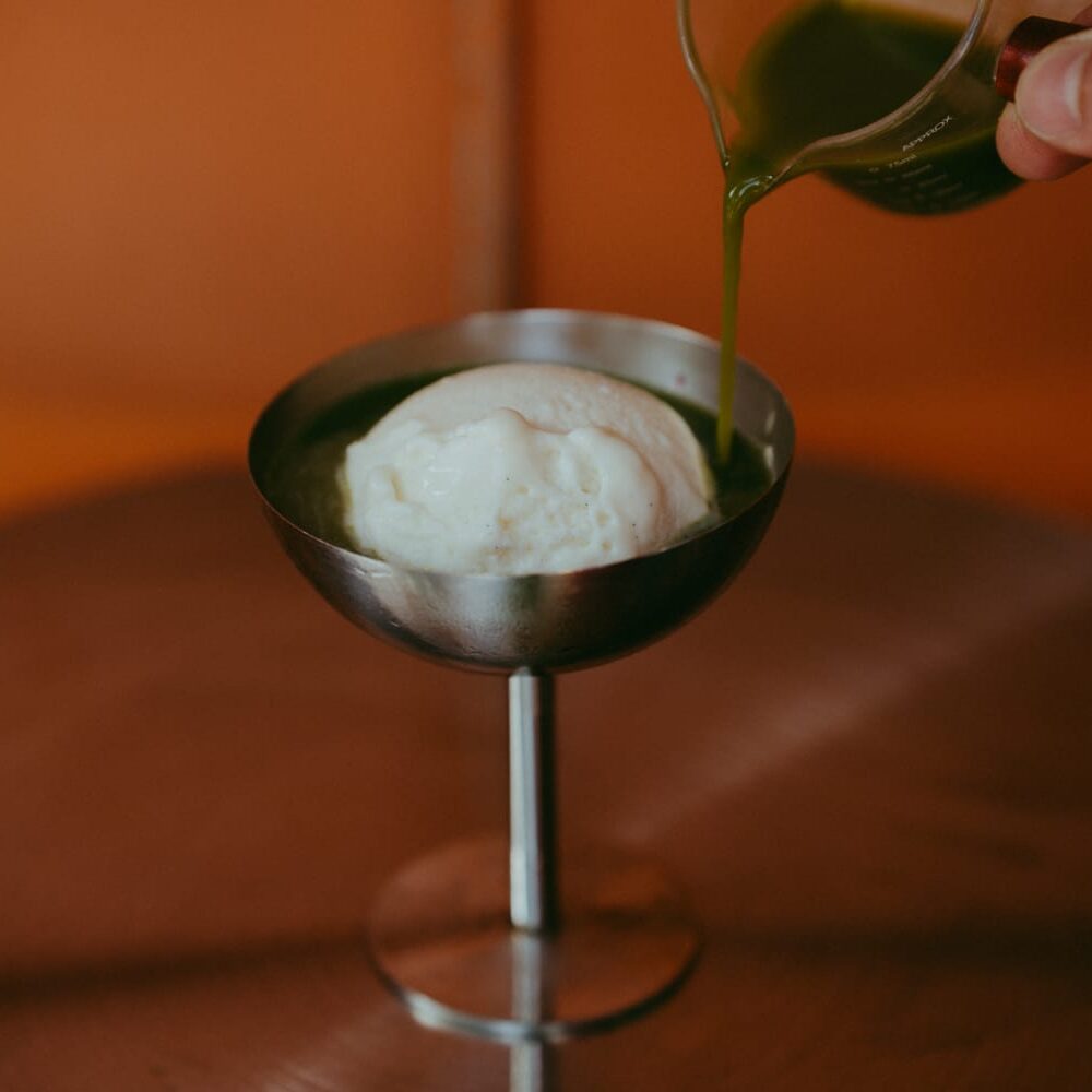 Affogato Especial con Matcha Matsu