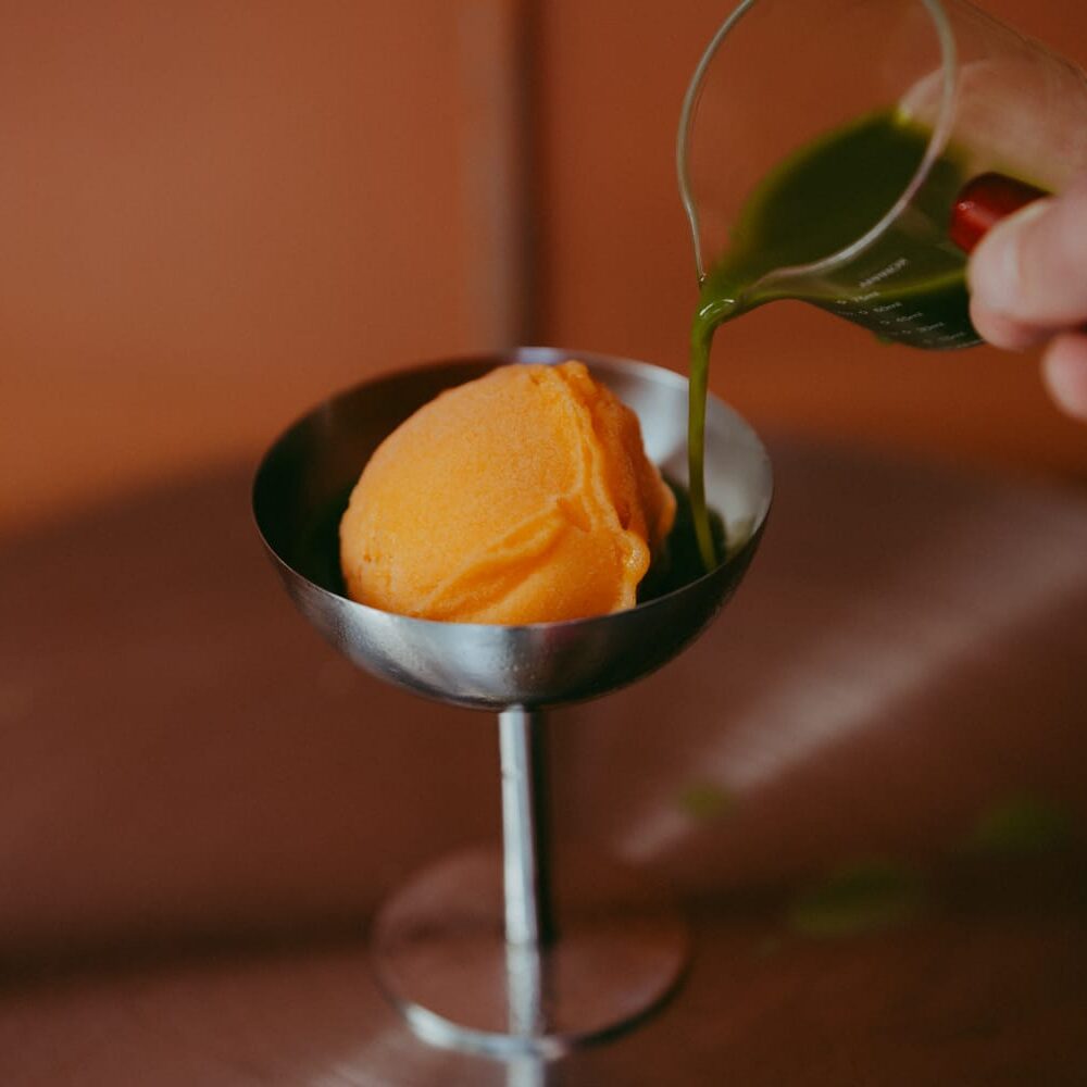 Affogato Especial con Matcha Matsu